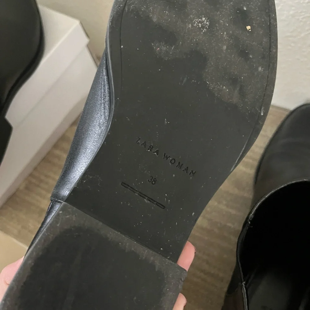 Zara leather Chelsea boots - Picture 6 of 7